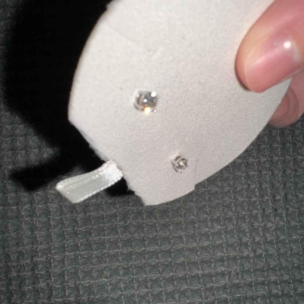 Elegant White Earrings with Gemstones